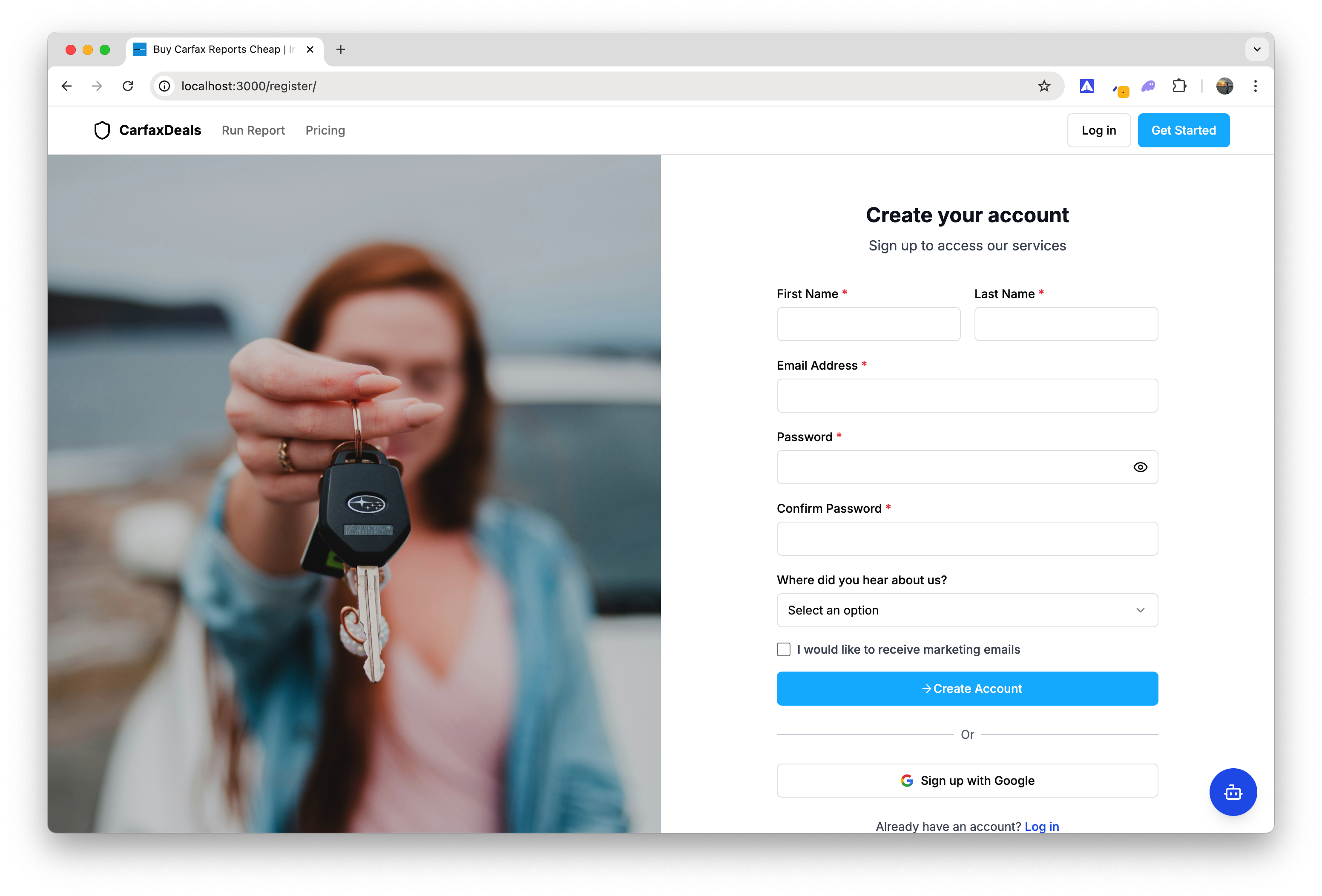 Create an Account